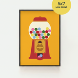 Gum-ball machine Art Print