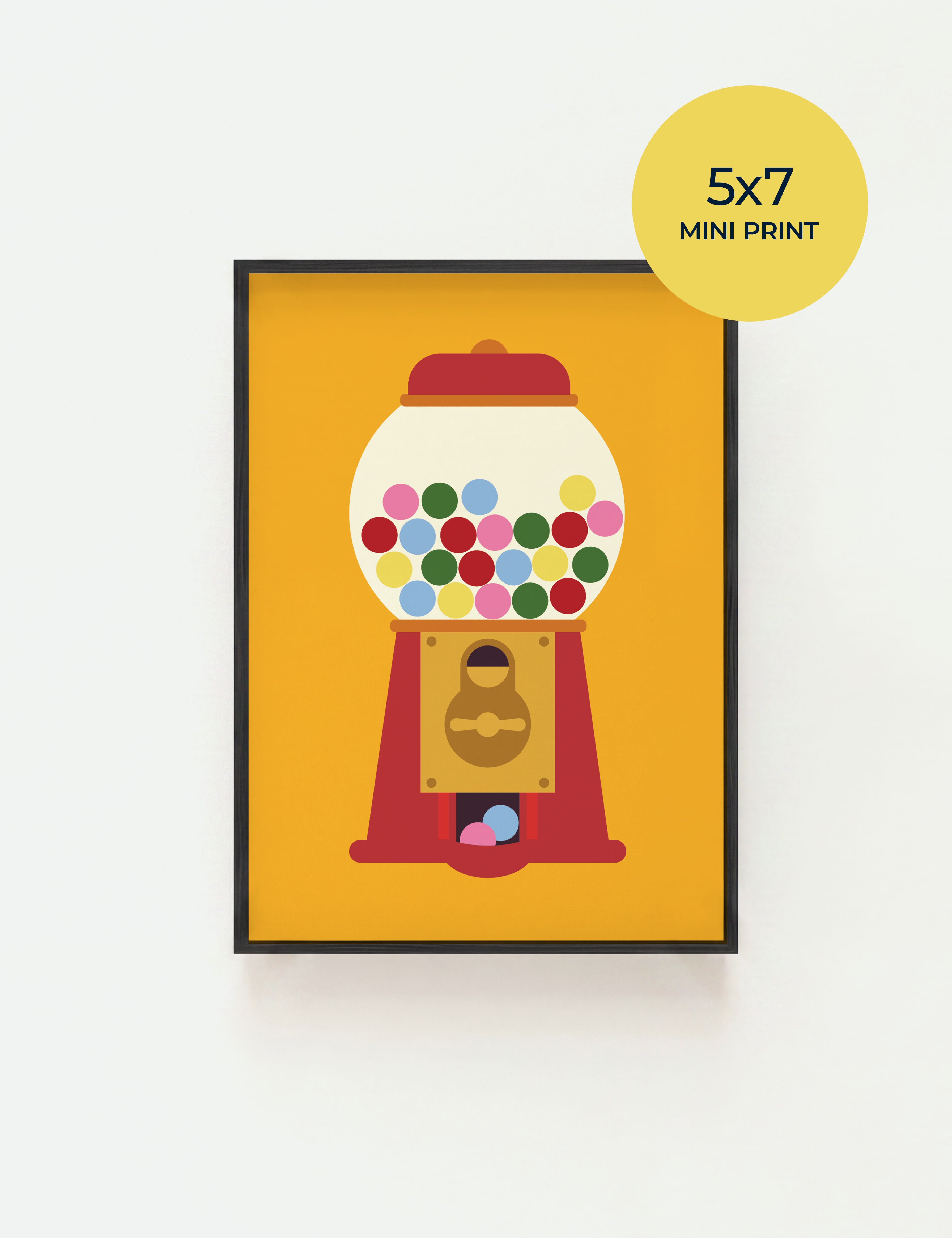 Gum-ball machine Art Print