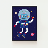 "My Robot Friend" Art Print