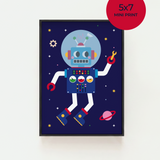 "My Robot Friend" Art Print