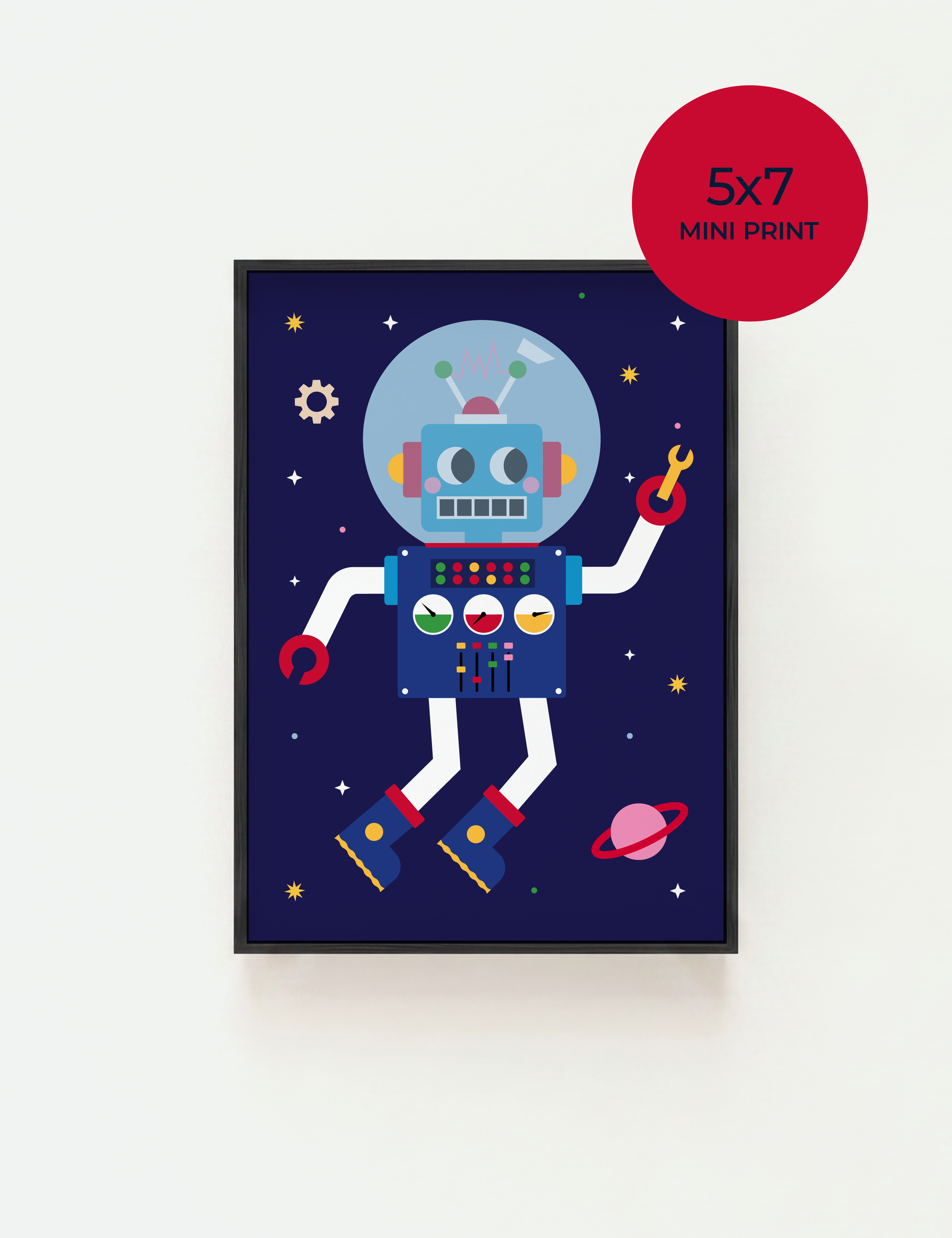 "My Robot Friend" Art Print